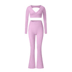 High-Waist Shaping Yoga Suit Set for Women - Classyfashion24.com