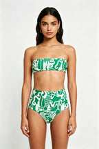 Separate Bikini Set Sexy Printed Multi-color Strapless Swimwear - Classyfashion24.com