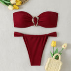 Ring Bikini Strapless Cross-border Separated Swimwear - Classyfashion24.com