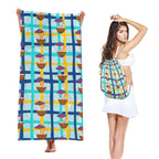 Two-in-One Beach Towel Backpack with Storage - Classyfashion24.com