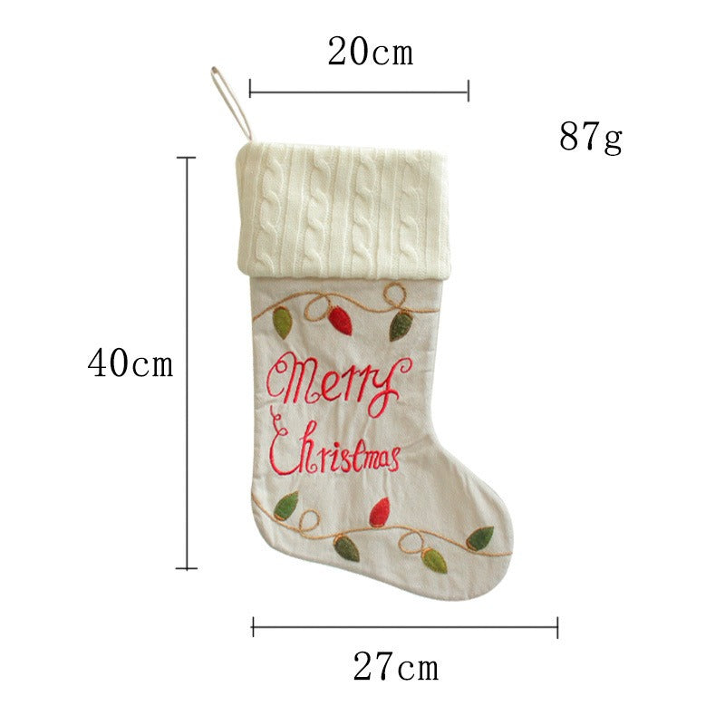 Knitted Christmas Socks Candy Gift Bags
