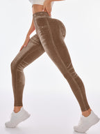 High-Waisted Seamless Yoga Shorts for Women