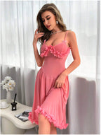 Mesh Sheer Lingerie Nightgown for Women