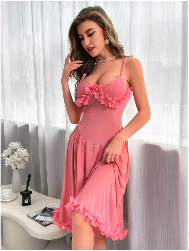 Mesh Sheer Lingerie Nightgown for Women