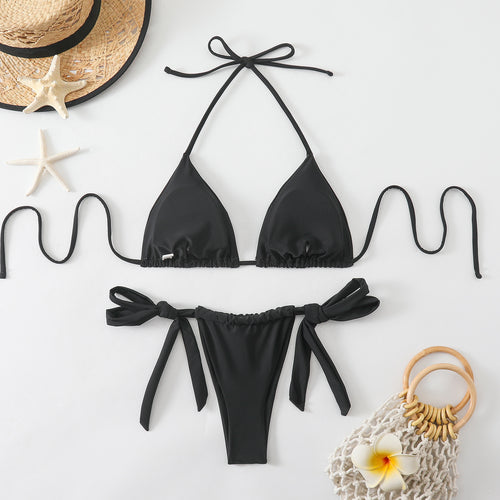 Bikini Set Women's Sexy Strappy Briefs Swimwear - Classyfashion24.com