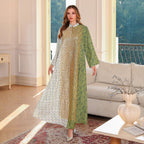 Summer Muslim Spliced Beaded Long Robe Middle Eastern Dubai Abaya Printed Maxi Dress - Classyfashion24.com