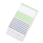 Turkish Striped Fringe Beach Towel – Quick Dry - Classyfashion24.com