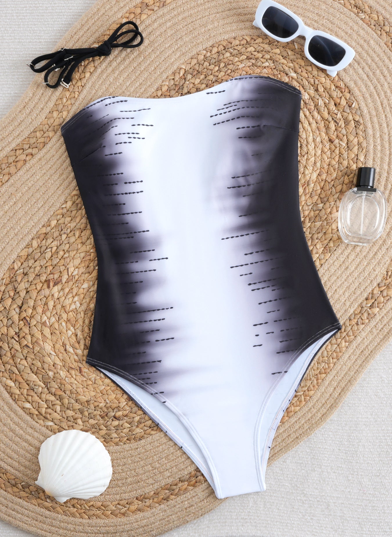 Jumpsuit women gradient print backless swimsuit women