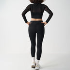 Mesh Sports Yoga Set Women's Mesh and High-Waisted Fitness Leggings - Classyfashion24.com