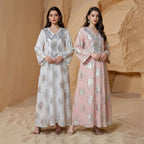 New Middle Eastern Dress Women Long Robe Dubai Abaya Muslim Dress Abaya Arabic Long Robe - Classyfashion24.com