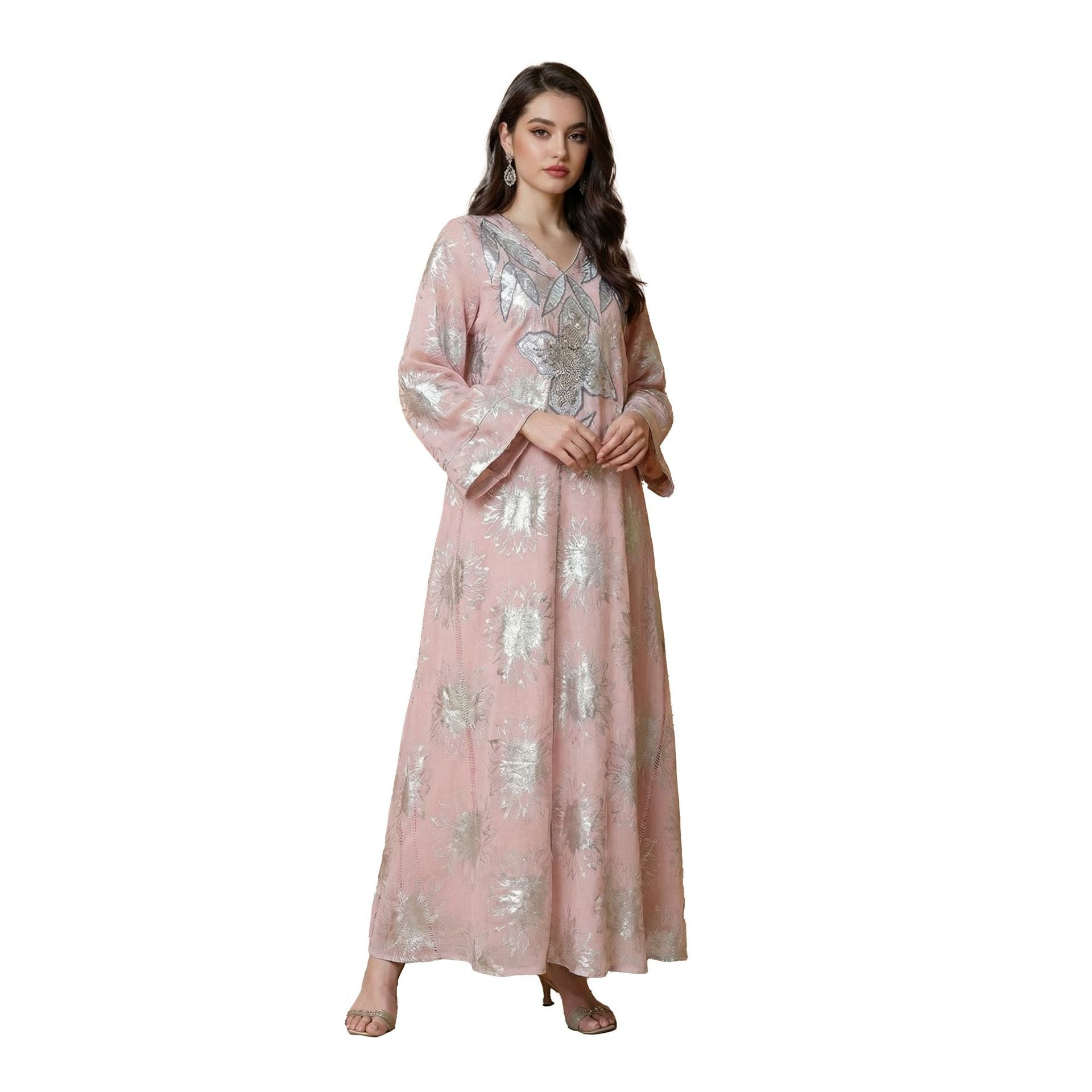 New Middle Eastern Dress Women Long Robe Dubai Abaya Muslim Dress Abaya Arabic Long Robe - Classyfashion24.com