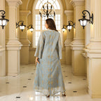 Muslim Middle Eastern Long Robe Women's Dubai Turkish Abaya Sequined Maxi Dress - Classyfashion24.com