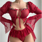 Lace Mesh Lingerie Set for Women