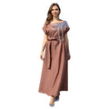 Muslim Women's Long Robe Luxury Sequined Middle East Dress Abaya Evening Gown - Classyfashion24.com