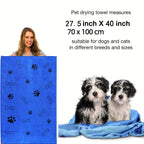 Quick-Dry Microfiber Pet Bath Towel for Dogs & Cats - Classyfashion24.com