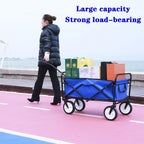 Heavy Duty Folding Utility Wagon – Collapsible All-Terrain Garden & Beach Cart