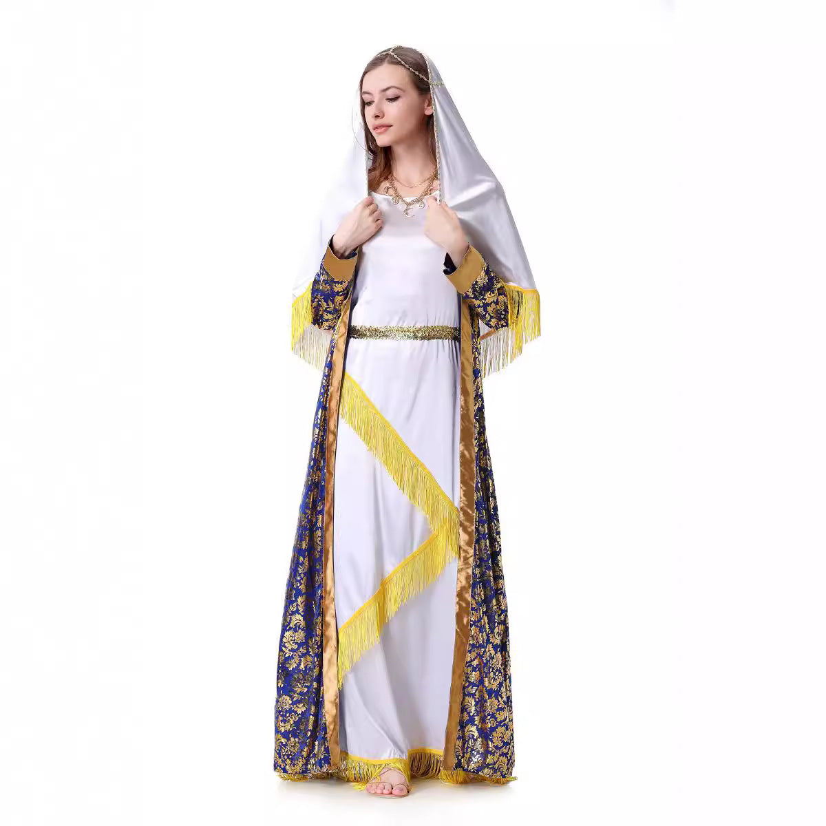 Halloween Costume Adult Arabian Pilgrim Cosplay Role Play Saudi Indian Muslim Robe - Classyfashion24.com