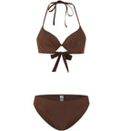 Swimsuit women's hot spring sexy split steel support three-point bikini - Classyfashion24.com