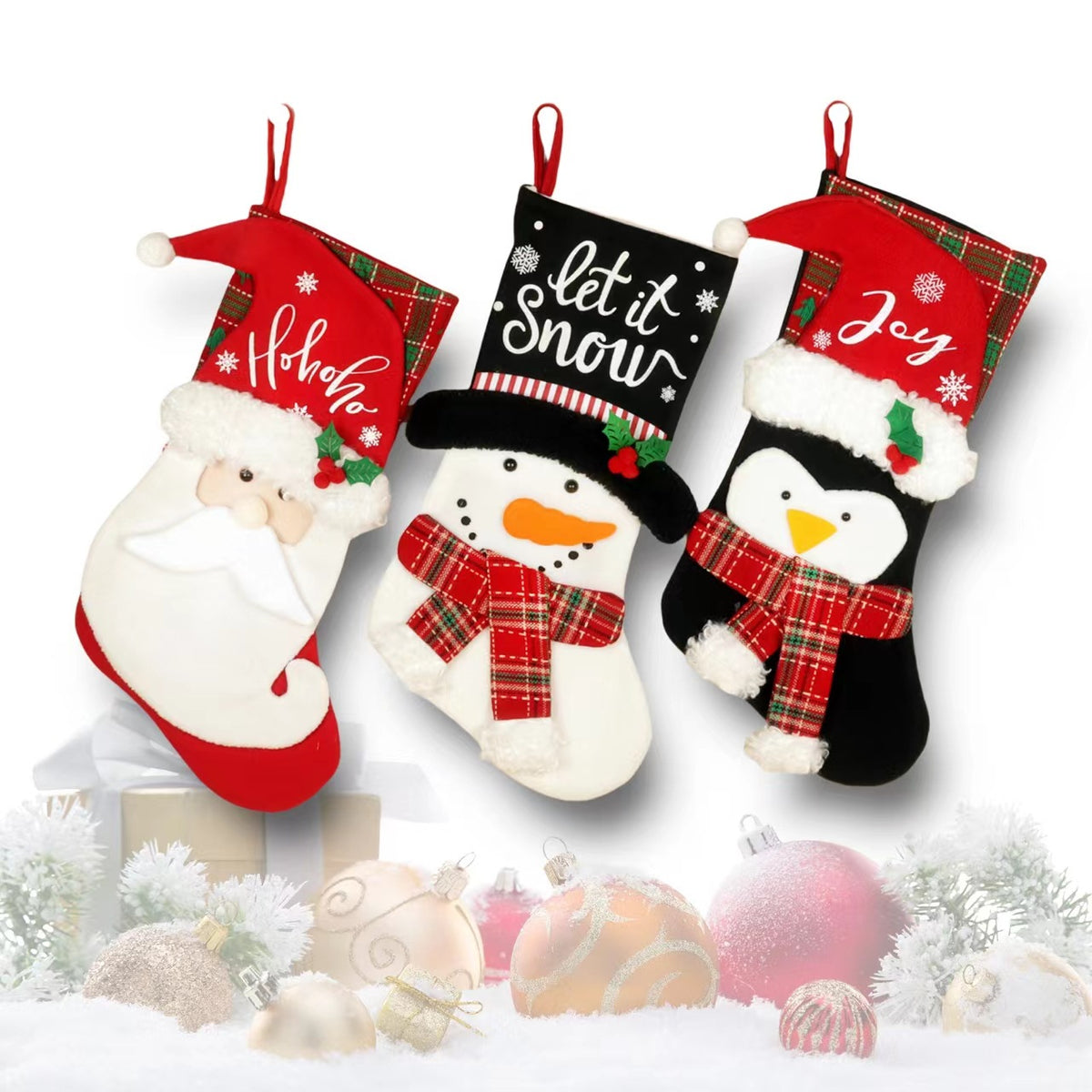 Christmas Socks Gift Bag Gift Socks Christmas Tree Pendant Candy Bag - Classyfashion24.com