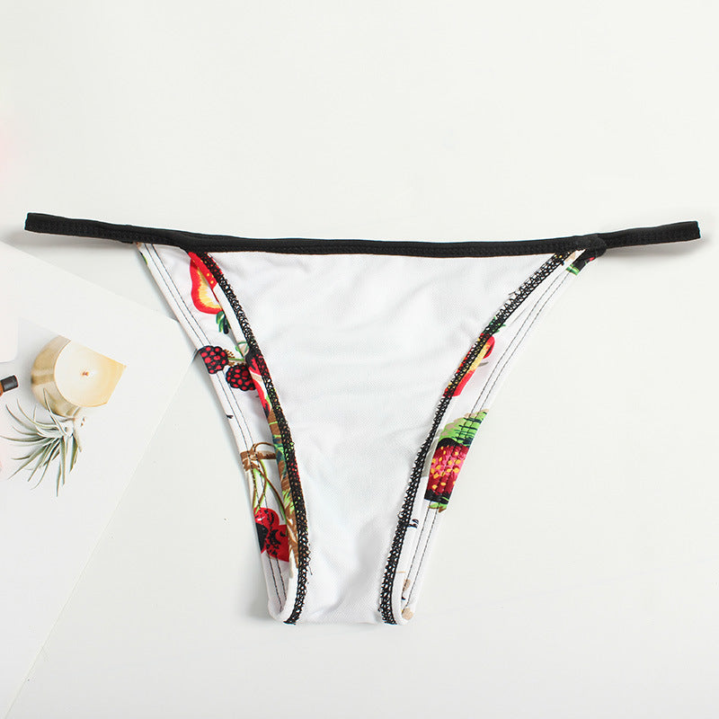 Strawberry Strap Mesh Bikini - Classyfashion24.com