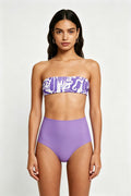 Separate Bikini Set Sexy Printed Multi-color Strapless Swimwear - Classyfashion24.com