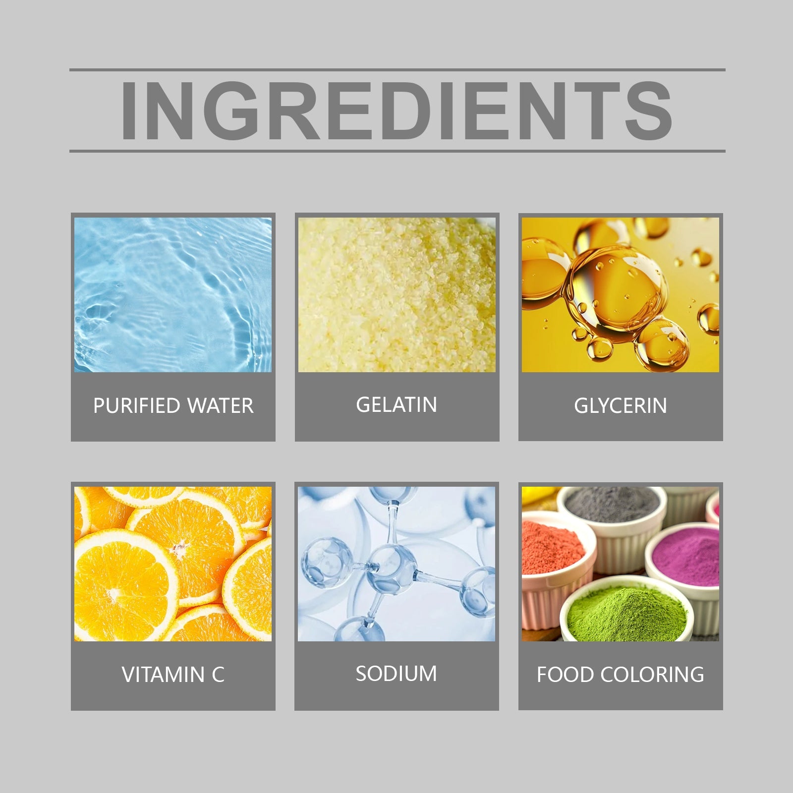 Body Support Food Supplement Capsules – With Vitamin C & Glycerin