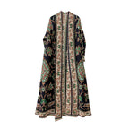 Muslim Middle Eastern women's pleated dress evening gown Dubai women's lace up robe - Classyfashion24.com