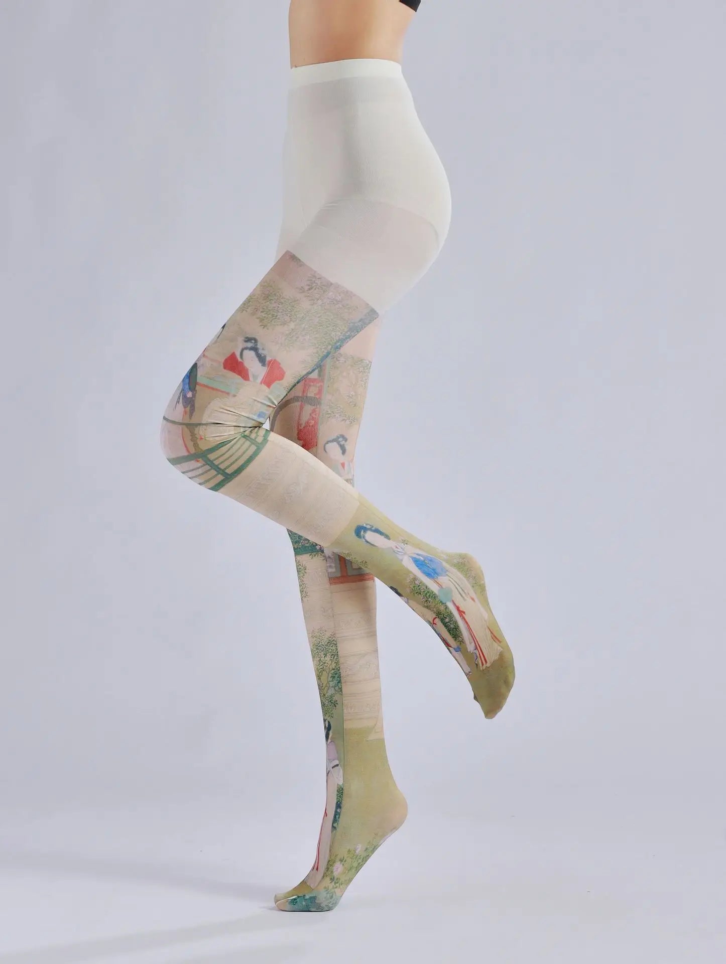 Pattern Printed Pantyhose – Retro and Personalized Bottom Socks