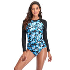 Gradient color sunscreen long sleeved swimsuit - Classyfashion24.com