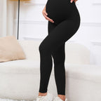 High waist maternity leggings from classyfashionz, designed for early pregnancy with belly support and moisture-wicking fabri