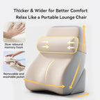 Large Memory Foam Reading Pillow - Adjustable Bed Backrest for Gaming, TV, Work & Relaxation - Classyfashion24.com