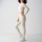 Mesh Sports Yoga Set Women's Mesh and High-Waisted Fitness Leggings - Classyfashion24.com