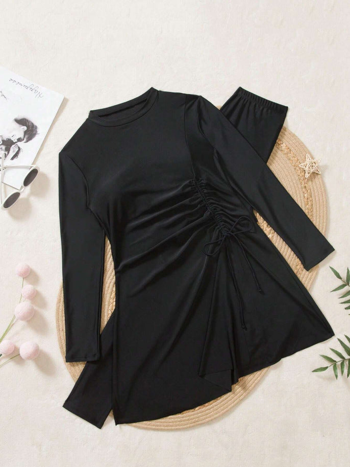 Women's two-piece swimsuit set with long sleeves - Classyfashion24.com