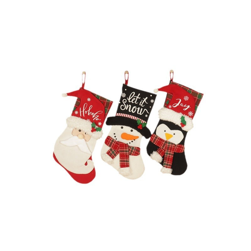 Christmas Socks Gift Bag Gift Socks Christmas Tree Pendant Candy Bag - Classyfashion24.com