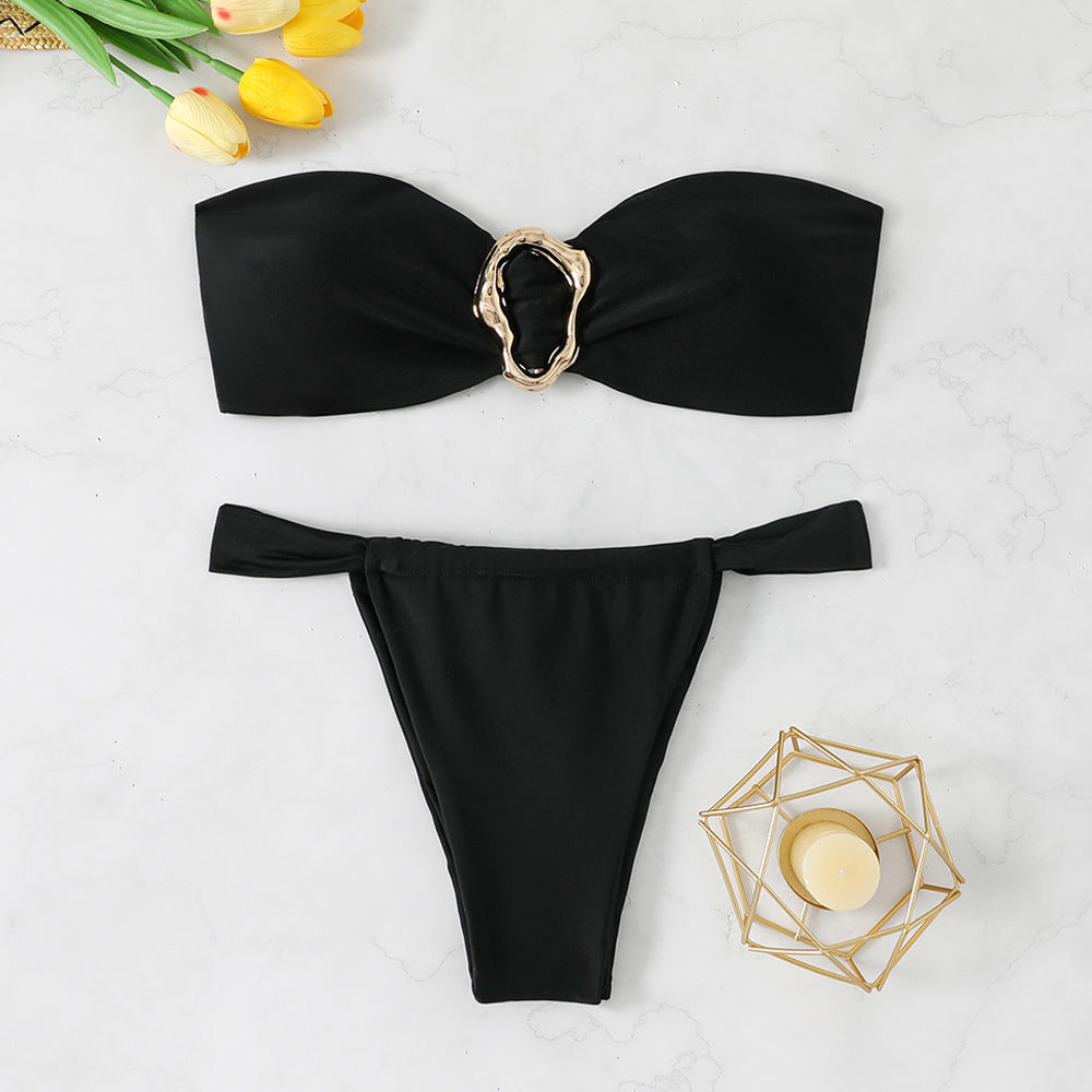 Ring Bikini Strapless Cross-border Separated Swimwear - Classyfashion24.com