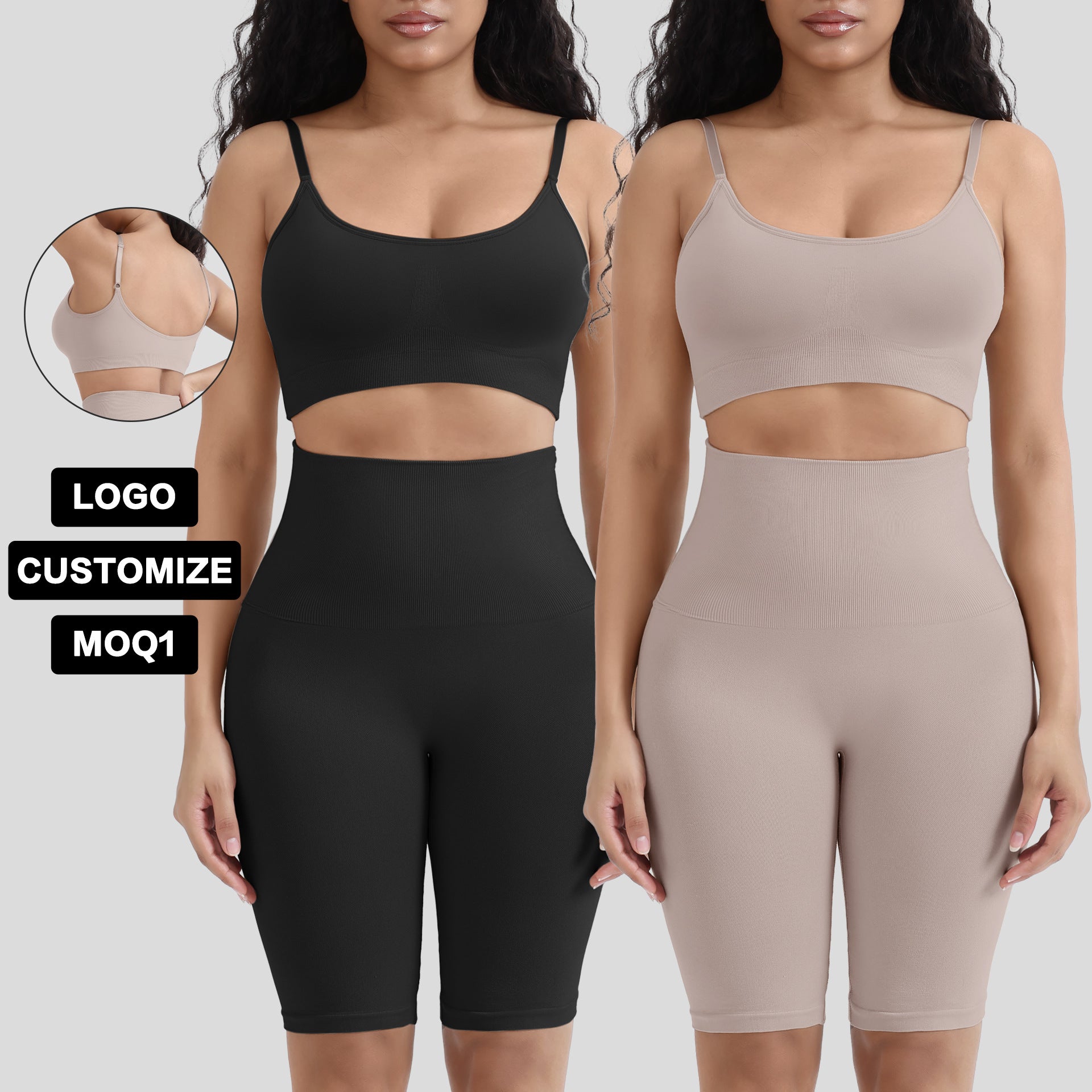 Sports Fitness Waist-Cinching Hip-Lifting Abdominal Support Pants Set - Classyfashion24.com