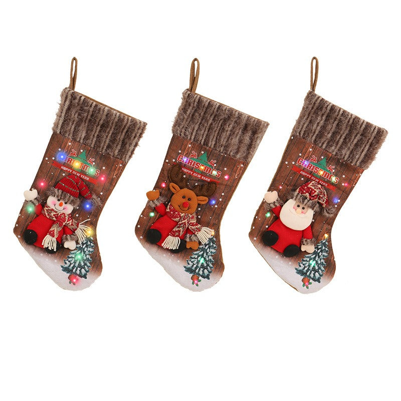 Christmas Socks Tree Decor Gift Bags