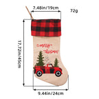 Checkered Christmas Socks Candy Gift Bags - Classyfashion24.com