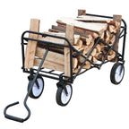 Heavy Duty Folding Utility Wagon – Collapsible All-Terrain Garden & Beach Cart