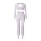 High-Waist Shaping Yoga Suit Set for Women - Classyfashion24.com