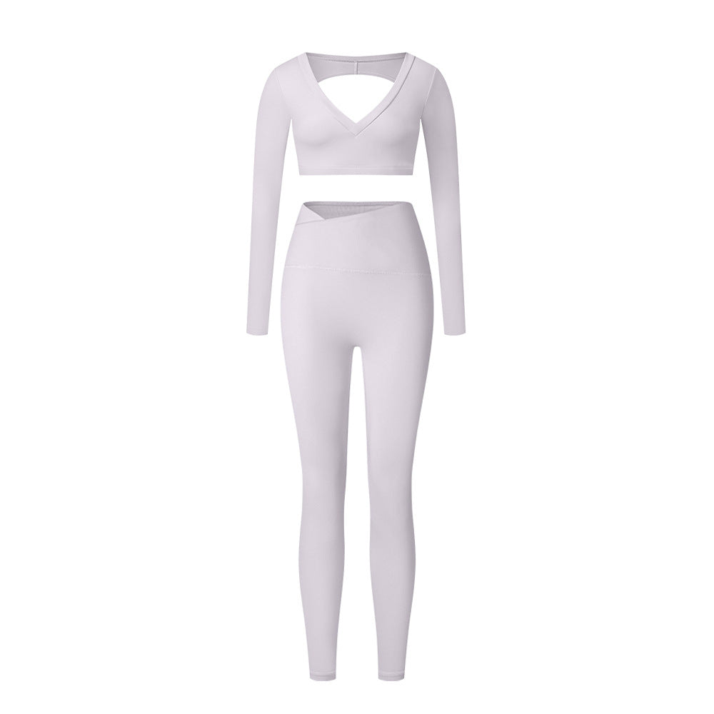 High-Waist Shaping Yoga Suit Set for Women