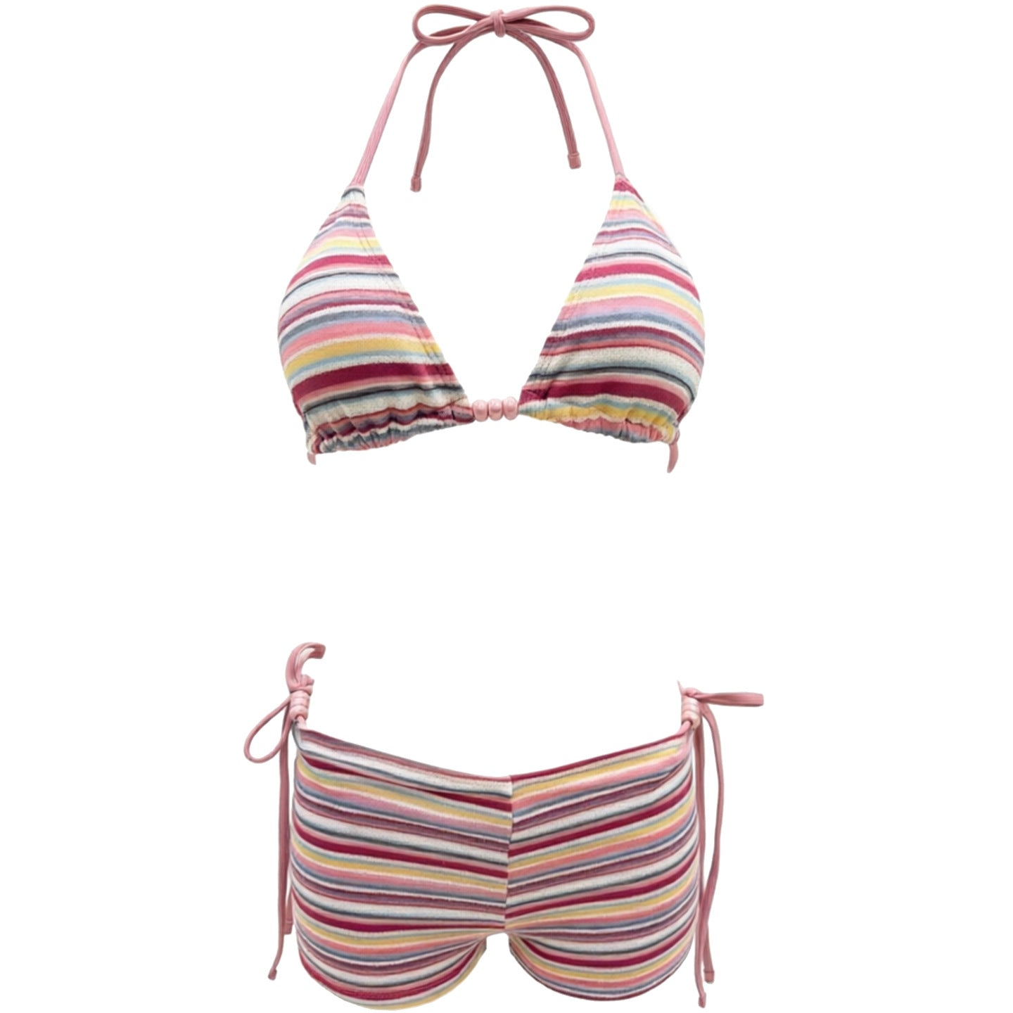 Swimsuit bikini three piece set striped swimsuit - Classyfashion24.com