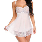 Sexy Lace Camisole by classyfashionz, featuring a sheer white chiffon design with lace trim and adjustable straps.
