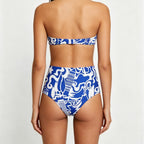 Separate Bikini Set Sexy Printed Multi-color Strapless Swimwear - Classyfashion24.com