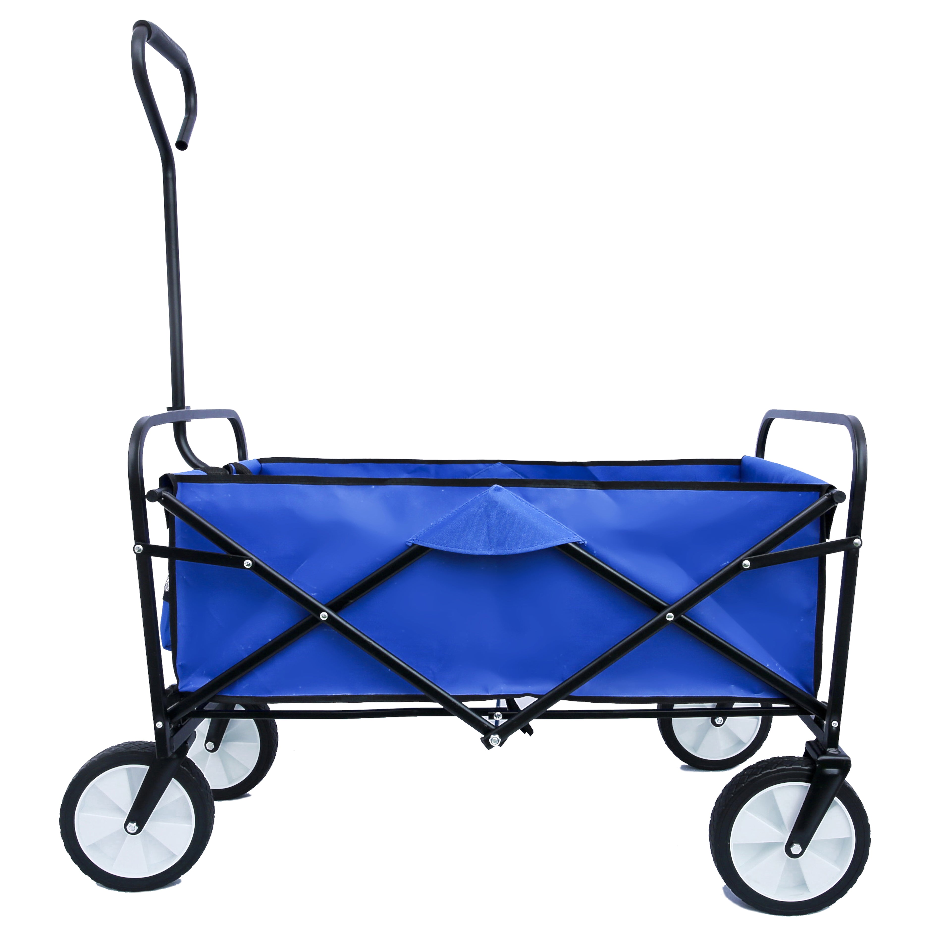 Heavy Duty Folding Utility Wagon – Collapsible All-Terrain Garden & Beach Cart