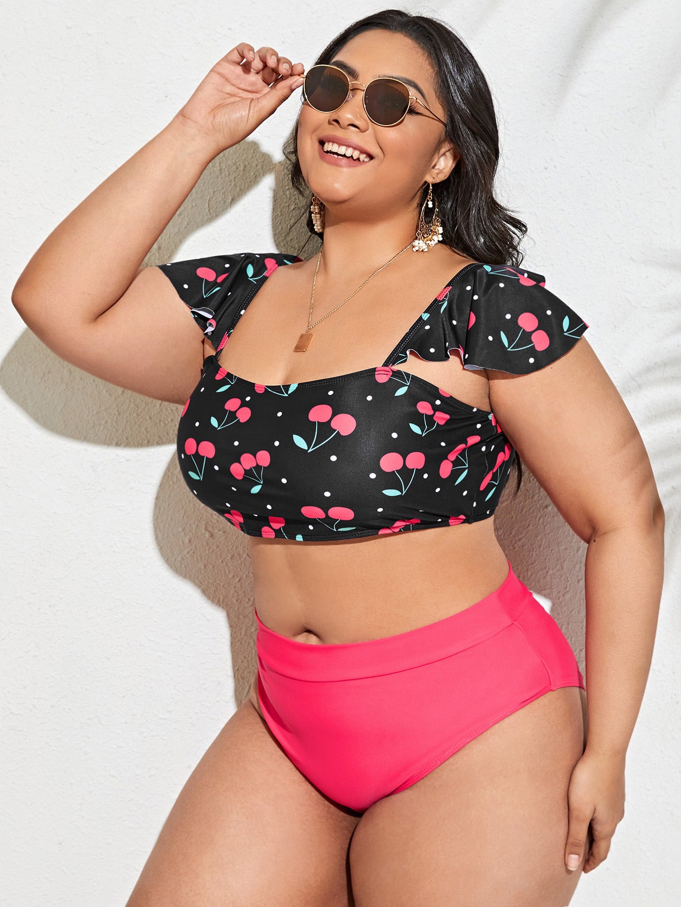 Floral Swimwear Plus Size Color-block Design Sexy  Swimwear - Classyfashion24.com