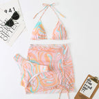 Printed triangle strap bikini - Classyfashion24.com
