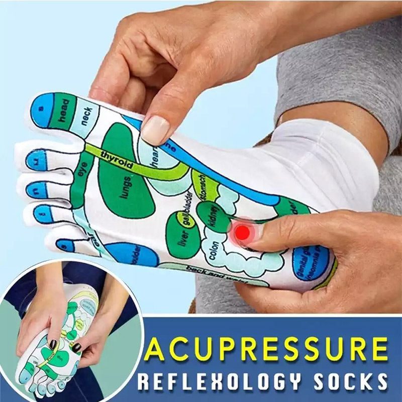 Five-Finger Cotton Massage Socks