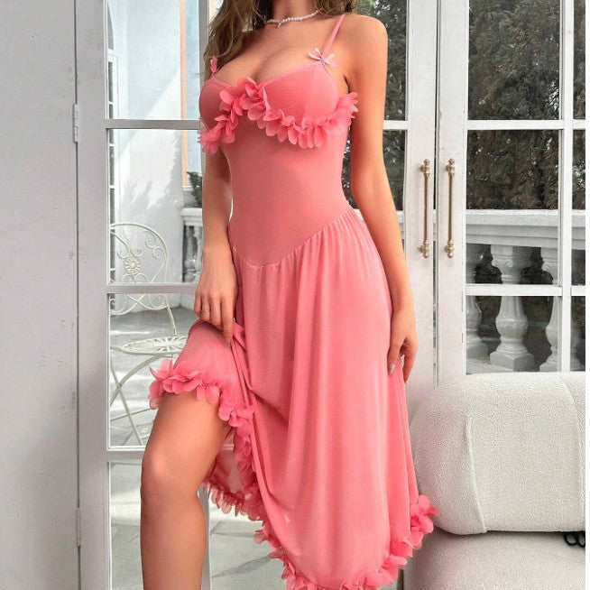 Mesh Sheer Lingerie Nightgown for Women