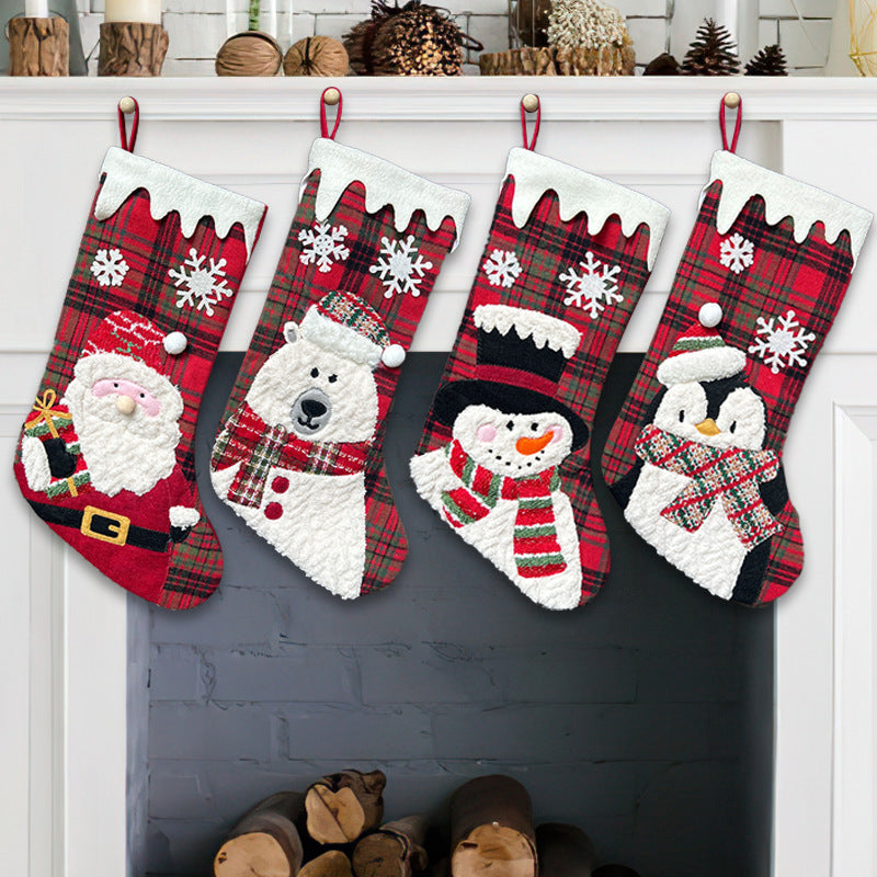Christmas Doll Socks Gift Bags
